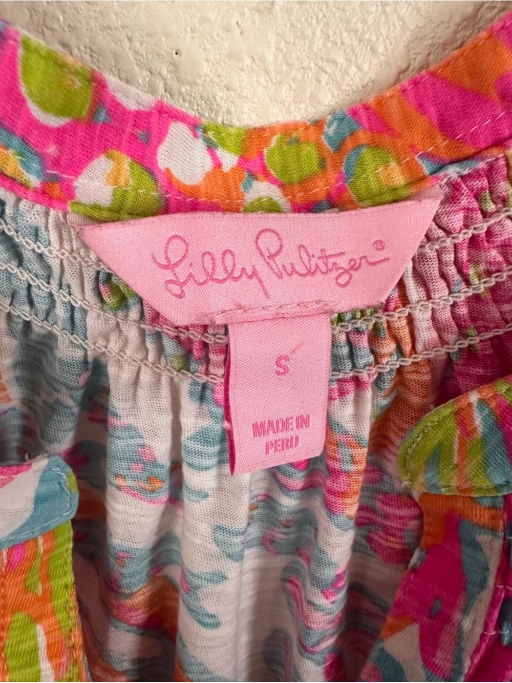 Lilly Pulitzer Pink Multicolor Printed Sleeveless Tank - Picture 2 of 2